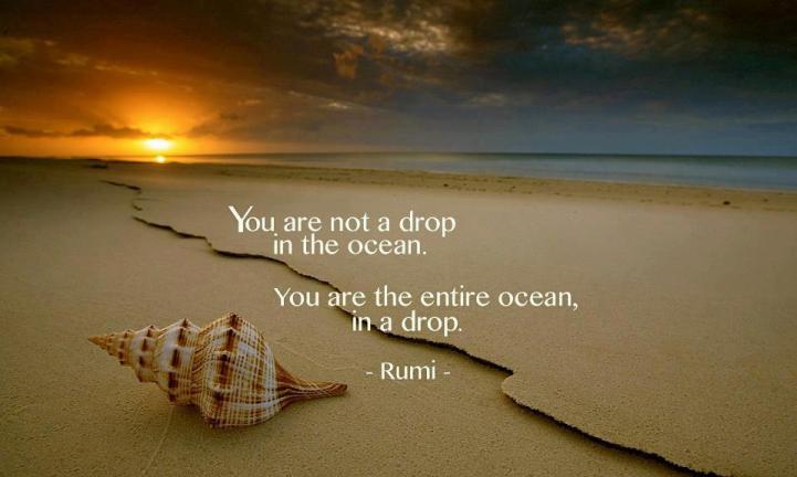 ocean, Rumi quote